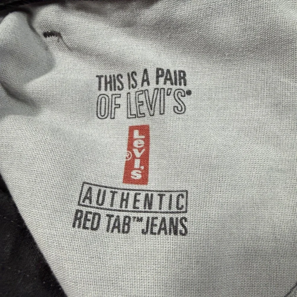 Vtg 90s Levis 550 Men Black Relaxed Fit Jeans 42x30 (Fit 40x30) USA Made Red Tab